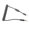 Flash Sync Cable 3.5mm Male to Male Coiled Cord Flash PC Sync Cable for Camera G F Series DSLR view 3