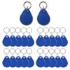 100 PCS 13.56 MHz UID Writable Rewritable Clone IC Smart Keychain, Compatible with MIFARE Classic 1K, RFID Blank Tag for Access Control Key Tag Rewritable (100) view 1