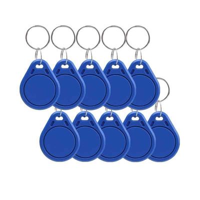 10 PCS 13.56 MHz UID Writable Rewritable Clone IC Smart Keychain, Compatible with MIFARE Classic 1K, RFID Blank Tag for Access Control Key Tag Rewritable (10 PCS)
