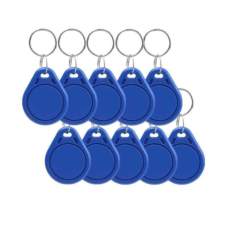 10 PCS 13.56 MHz UID Writable Rewritable Clone IC Smart Keychain, Compatible with MIFARE Classic 1K, RFID Blank Tag for Access Control Key Tag Rewritable (10 PCS)