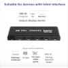 HDMI Splitter 1 in 4 Out [with Adapter] 4K 1x4 HDMI Splitter Repeat/Mirror Screen Only (Not Extend), 1 Source Extend to 4 Display Devices view 3