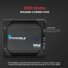 Pyle 1000W Monoblock Car Audio Amplifier  1 Channel MOSFET Power Amp with Bass Boost, Low Pass Filter, Subsonic Circuitry, RCA Inputs, Remote Control & Thermal Protection (9" x 8" x 2") view 4