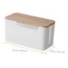Uonlytech Box Cord Organizer Cover Charging Cord Case for and Cables Stylish and Practical Storage for view 2