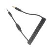 Flash Sync Cable 3.5 mm Male to Male Coiled Cable Flash PC Sync Cable for Camera G F Series DSLR view 2