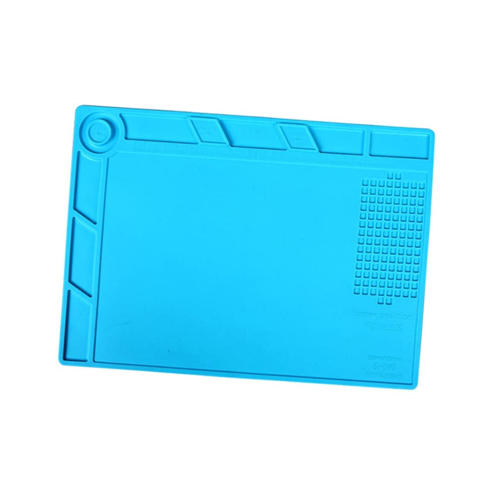Uonlytech Cell Phone Laptop Repair Mat Heat Resistant Silicone Soldering Pad Magnetic Mat for Electronic Repair