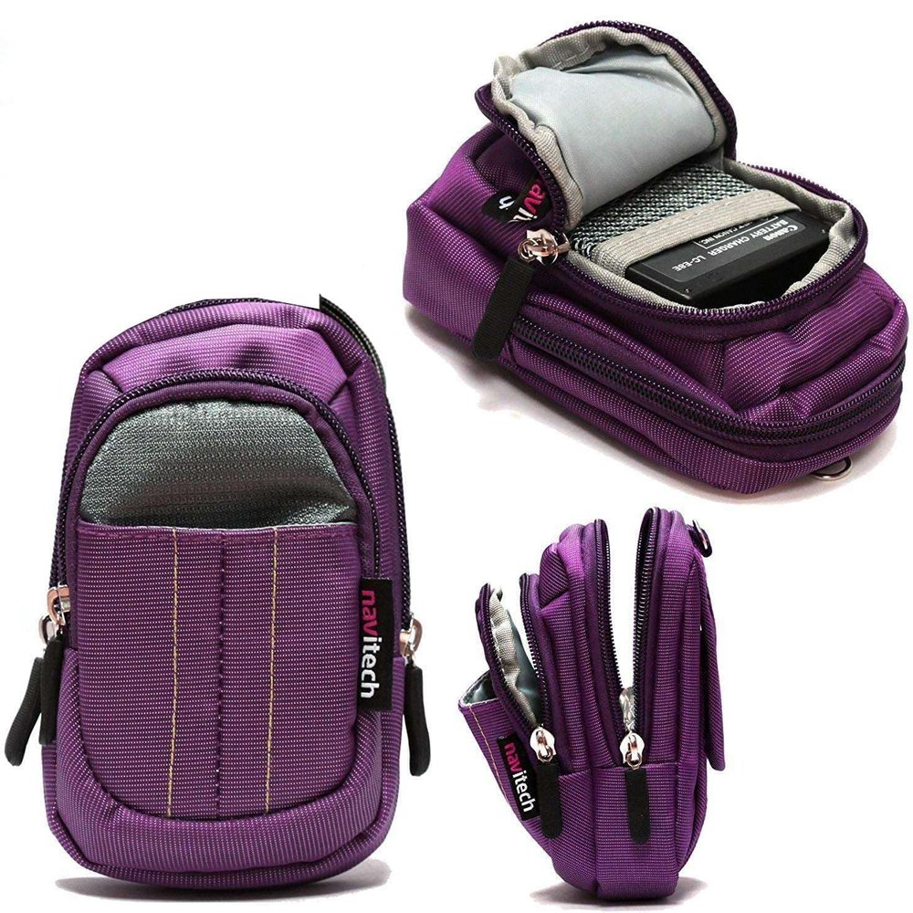 Navitech Purple Compact Camera Case Compatible with Tupsio 8K UHD 70MP Digital Camera
