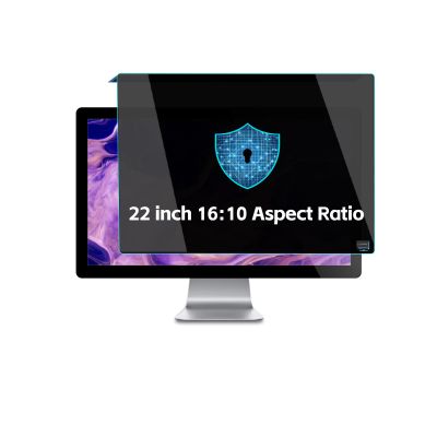 LYLSMGS Hanging Type Privacy Screen for Computer Monitor 22 Inch 16:10 Aspect Ratio Widescreen Monitor, Removable Anti-Peep Screen Protector Panel, Eye Protection Blocking Blue Light Privacy Shield