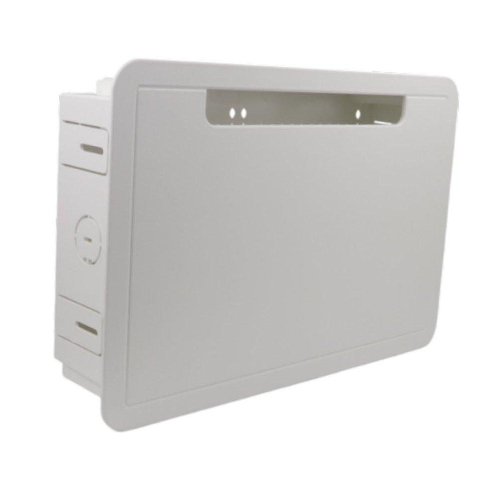 Fenteer 9 inch TV Media Boxes Recessed Power Point Box Wall Plate Outlet and Network Enclosure for TV Device Storage Universal