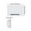 Fenteer 9 inch TV Media Boxes Recessed Power Point Box Wall Plate Outlet and Network Enclosure for TV Device Storage Universal view 4