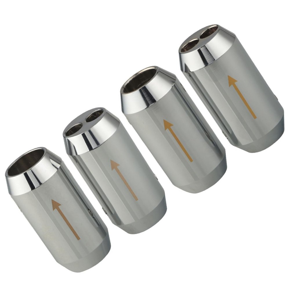 PLCPDM 2Pairs Aluminum Auditory Wire Splitters Dividers Set 14mm 16mm Diameter 2Hole/1 Hole Enhances Auditory