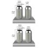 PLCPDM 2Pairs Aluminum Auditory Wire Splitters Dividers Set 14mm 16mm Diameter 2Hole/1 Hole Enhances Auditory view 3
