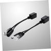 Angoily 2pcs Splitter Adapter Full Copper for IP Security Cameras Routers and WLAN Dc view 2