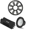 Kicker 48PXA6001 Weatherproof Powersport Mono Amp & 10" 2 Ohm Free-Air Marine Subwoofer (Charcoal Grill) view 1