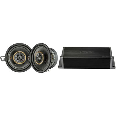 KICKER 47KEY2004 4-Channel DSP Smart Amp w/ 51KSC3504 3.5" Audio Upgrade Bundle