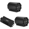 KICKER 48PXA6001 Weatherproof Powersport Mono Amp & (2) 8" TB 4 Ohm Loaded Enclosure Subwoofer view 1