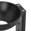100mm Tripod Head Bowl Riser, Aluminum Alloy Half Ball Flat to Bowl Adapter, with 1/4in 3/8in Threaded Holes, Heavy Duty Riser for DSLR Rail Slider, Supports 10kg Load, Raises Cam view 2
