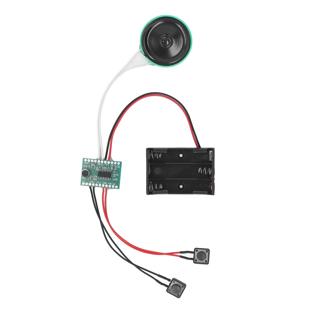 Recordable Sound Module, Music Sound Voice Recording Module Device Chip, 4 Minutes Recording Time, Once Play, for Holiday Creative Greeting Card
