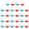 jojofuny 60pcs Disposable Anaglyph Glasses Paper Frame for Movies Games Photos Red-Blue Viewing for Home Theater Entertainment view 1