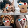 jojofuny 60pcs Disposable Anaglyph Glasses Paper Frame for Movies Games Photos Red-Blue Viewing for Home Theater Entertainment view 3