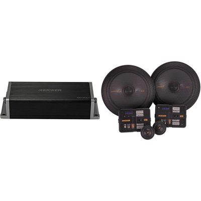 KICKER 47KEY2004 4-Channel DSP Smart Amp w/ 51KSS6704 6.75" Audio Upgrade Bundle