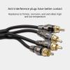 2RCA to 2RCA Auto Sound Connector Cable with Robusts Construction Home Theater Sound Transfer Cable for Long Term Use view 4