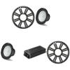 KICKER Marine KPX500.1 Powersports Amp & (2) 10" 4 Ohm (Charcoal Grill) Subwoofer Audio Upgrade view 1
