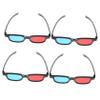 HOMOCONO 4pcs Lifelike Red Blue Glasses for Movies Tv Projector and Home Entertainment view 1