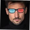 HOMOCONO 4pcs Lifelike Red Blue Glasses for Movies Tv Projector and Home Entertainment view 3