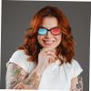 HOMOCONO 4pcs Lifelike Red Blue Glasses for Movies Tv Projector and Home Entertainment view 4