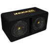 KICKER Key500.1 Smart Mono Amp & Dual 10" 50DCWC102 Vented Enclosure Bundle view 2