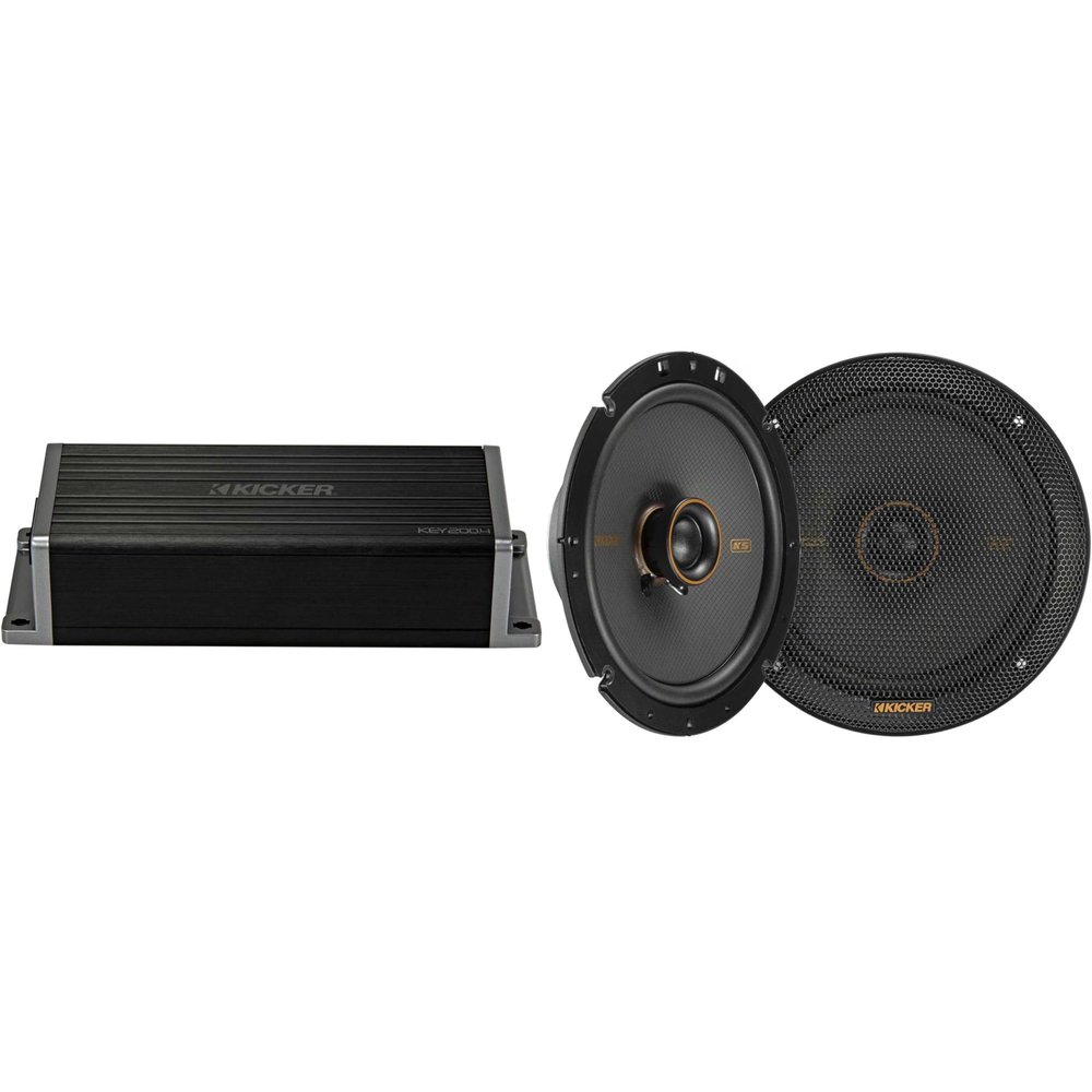 KICKER 47KEY2004 4-Channel DSP Smart Amp w/ 51KSC6704 6.75" Audio Upgrade Bundle