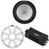 Kicker 48PXA6001 Weatherproof Mono Amp 12 in 2 Ohm Marine Sub Bundle view 1