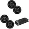 KICKER Marine KPX300.4 Powersports & Motorcycle Amp & (2) 4" Speakers (4 Ohm) view 1