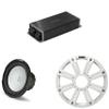 Kicker Marine KPX500.1 Powersports Amp & 10" Free Air 2 Ohm (White Grill) Subwoofer Audio Upgrade view 1