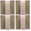 MT4-115-WH-VNS Pack of 4 Gray Multitone Horn Strobes, Clear Lens, 120VAC, No Lettering, Indoor/Outdoor Emergency Notification Device, 8 Selectable Tones view 1