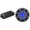 Kicker Marine KPX500.1 Powersports Amp & 10" 4 Ohm Premium Marine Free-Air Subwoofer (Charcoal Grill) view 1