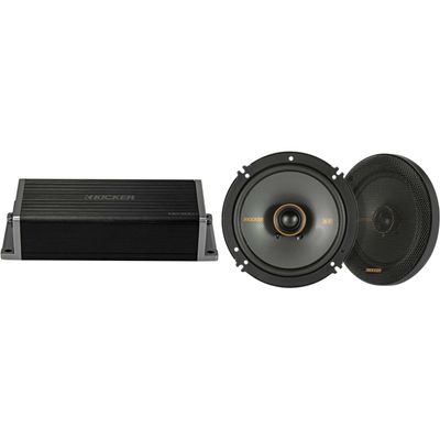 KICKER 47KEY2004 4-Channel DSP Smart Amp w/ 51KSC6504 6.5" Audio Upgrade Bundle