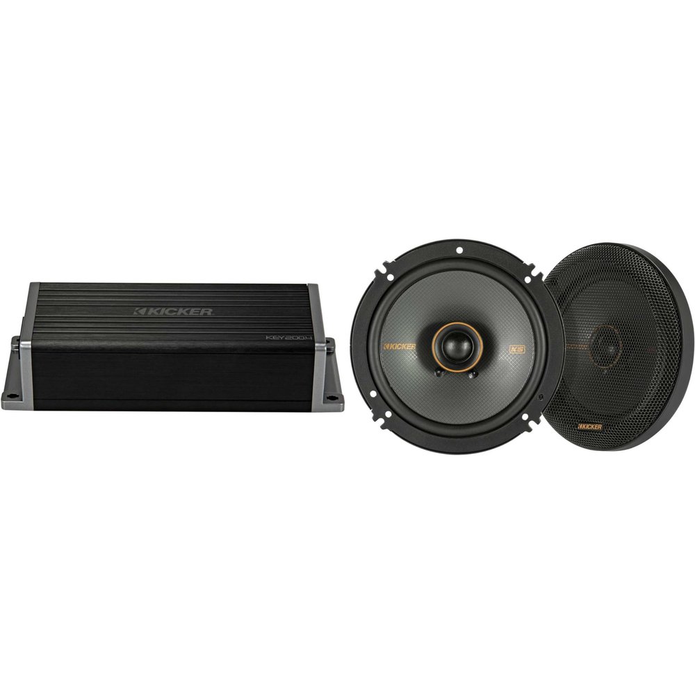 KICKER 47KEY2004 4-Channel DSP Smart Amp w/ 51KSC6504 6.5" Audio Upgrade Bundle