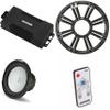 Kicker 48PXA6001 Weatherproof Powersport Mono Amp & 10" 2 Ohm Marine Subwoofer (Charcoal Grill) Includes LED Remote view 1