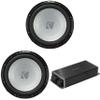Kicker Marine KPX500.1 Powersports Amp & (2) 12" Free Air 4 Ohm Subwoofer Audio Upgrade view 1