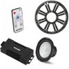 Kicker 48PXA6001 Mono Amp 10" 4 Ohm Marine Subwoofer Bundle - Charcoal LED view 1