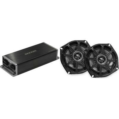 Kicker 5.25" Fairing Speaker Upgrade Kit Compatible with 1996-2013 Street Glide (2 ohm)