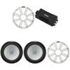 Kicker 48PXA6001 Weatherproof Powersport Mono Amp & (2) 12" 4 Ohm Free-Air Marine Subwoofer (White Grill) view 1