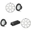Kicker Marine KPX500.1 Powersports Amp & (2) 10" Free Air 4 Ohm (White Grill) Subwoofer Audio Upgrade view 1