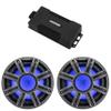 Kicker 48PXA6001 Weatherproof Powersport Mono Amp & (2) 10" 4 Ohm Premium Marine Free-Air Subwoofer (Charcoal Grill) view 1