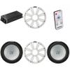 Kicker Marine KPX500.1 Powersports Amp & (2) 12" 4 Ohm (White Grill) Subwoofer Audio Upgrade, Includes LED Remote view 1