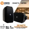 VOYZ 4" 2-Way Wall Mounted Speakers High-Performance 100W 70V 8ohm Indoor & Outdoor Loudspeakers with Polypropylene Cone Woofer -Sound System for Home, Patio, and Commercial Use view 2