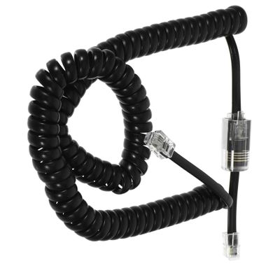 KICHOUSE 1set Pc Telephone Cord Detangler Set Rotatable Connector and Expandable Coil Design for Landline Phones
