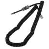 Housoutil Pc Telephone Cord Set with Anti-tangling Feature Rotating Connector and Retractable Design for Landline Phones Durable Material Black view 1