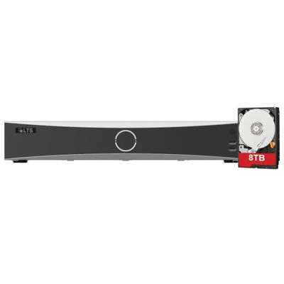 LTS LTN8932D-P16N 32 Channel NVR, 16-ch PoE, Up to 32MP IP Cameras, 4 SATA, H.265+, Human and Vehicle Detect (LTN8932D-P16N-8TB)